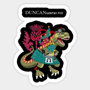 Clanosaurus Rex DUNCANsaurus rex Plaid DUNCAN Scotland Ireland Family Tartan Sticker